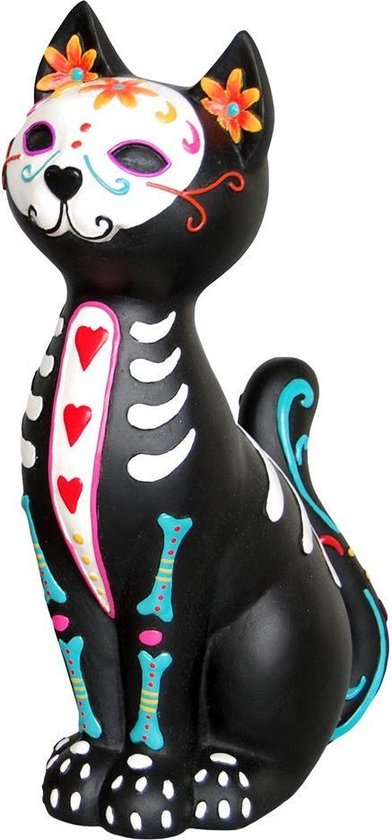 Nemesis Now - Sugar Puss - Day of the Dead Cat Ornament Figurine 26cm