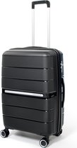 Attitudez EliteZ Reiskoffer Medium Zwart 67cm - TSA-slot - Uitbreidbaar