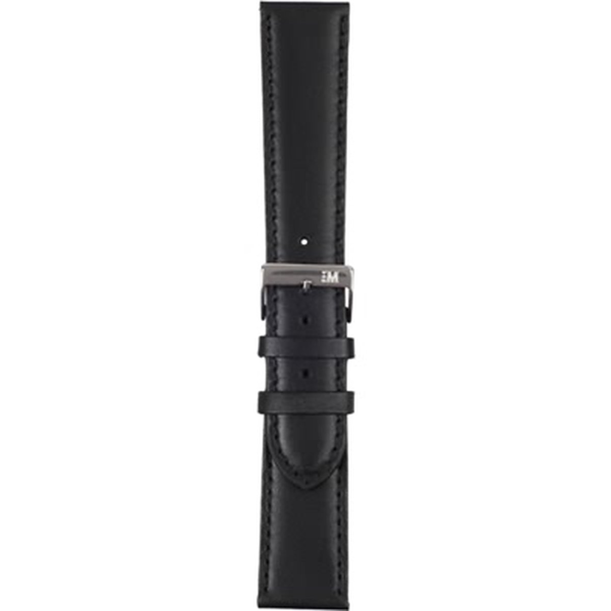 Morellato Horlogebandje - Morellato horlogeband U0969 Grafic - leer - Zwart - bandbreedte 22.00 mm