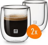 Bol.com Zwilling Sorrento Dubbelwandig Espressoglas - 80 ml - 2 stuks aanbieding