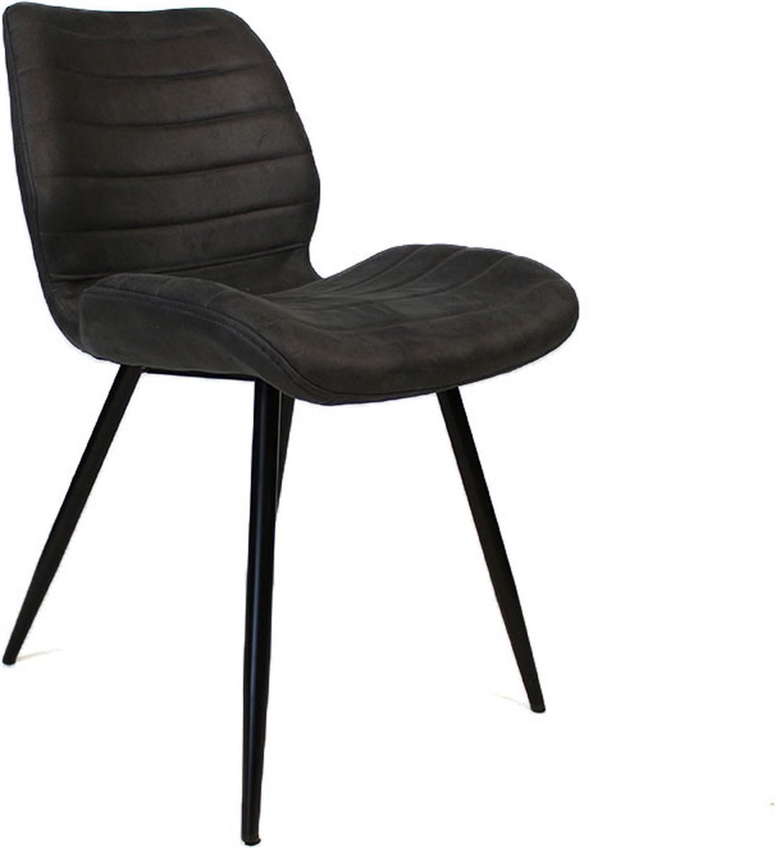 Bronx71® Industriële eetkamerstoel Morris antraciet - stoel