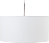 Witte hanglamp 50x25 plafondlamp textiel lampenkap met armatuur