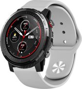 Siliconen Smartwatch bandje - Geschikt voor  Xiaomi Amazfit Stratos sport band - grijs - Horlogeband / Polsband / Armband