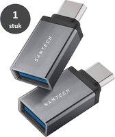 SAMTECH USB-C naar USB-A adapter OTG Converter USB 3.0 - Geschikt voor Apple MacBook Pro/Air, Samsung, Dell en meer - 1-stuk SpaceGray