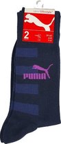 Chaussettes de sport PUMA longues - Logo Zwart / violet - Taille 39 / 42