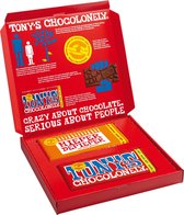 Tony's Chocolonely Coffret Anniversaire - Cadeau Chocolat avec "Hieppieper" + Barre de Chocolat au Lait