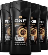 Axe Dark Temptation 3-in-1 Douchegel - 4 x 400 ml - Voordeelverpakking