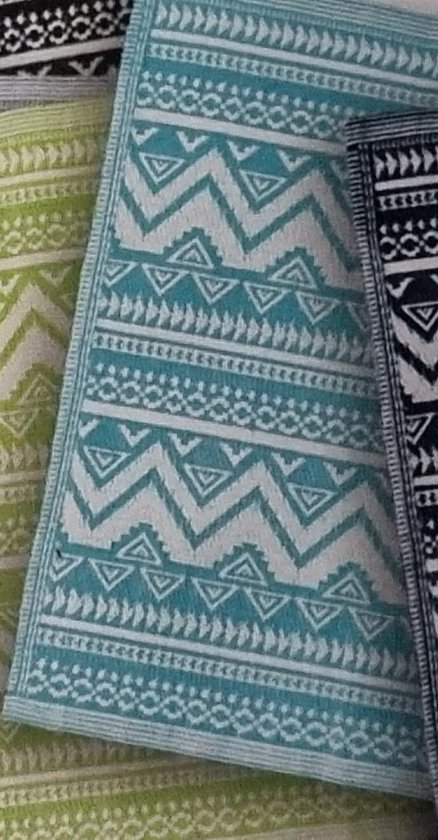 Welke Luxe Lijm Deco tapis buitenkleed turquoise | bol.com
