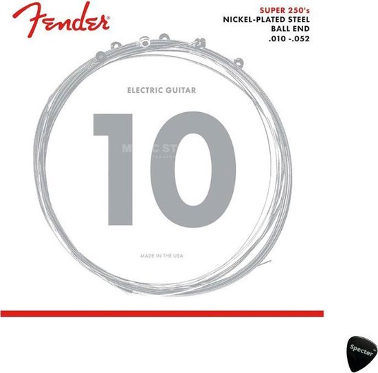 Foto: Fender super 250s snarenset elektrisch regular heavy