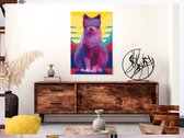 Doe-het-zelf op canvas schilderen - Cybercat-40x60