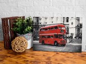 Doe-het-zelf op canvas schilderen - London Bus-60x40
