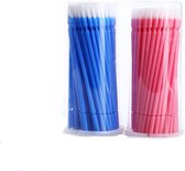 Kwastjes Tanden Bleken - Blauw 100 stuks + Roze 100 stuks - Brush applicators