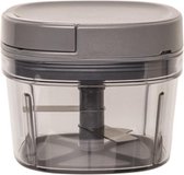 Multihakker - Grijs - 0,6L - D11,5x9,5cm - met Klopper En Deksel - Kunststof