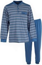 Gentlemen heren pyjama | MAAT 4XL | Summer stripes knoop | jeans