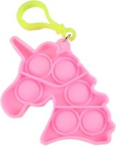 Pop it sleutelhanger | goedkoop | fidget toys | unicorn - licht roze