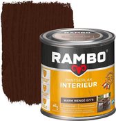 Rambo Pantserlak Interieur - Transparant Zijdeglans - Houtnerf Zichtbaar - Warm Wengé - 0.25L