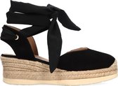 Unisa Choza Espadrilles - Met Sleehak - Dames - Zwart - Maat 41