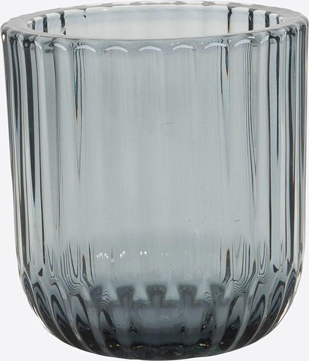 Point-Vergule - Theehouder uit glas - Blauw -9.3cm
