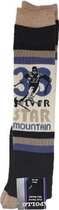 Apollo Skisokken met tekst ''Star mountain'' - Multicolor - Maat 35-42 - paar