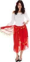 dressforfun - vrouwenkostuum gypsy XL - verkleedkleding kostuum halloween verkleden feestkleding carnavalskleding carnaval feestkledij partykleding - 301008