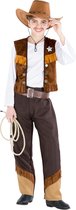 dressforfun - jongenskostuum cowboy Luke 116 (5-7y) - verkleedkleding kostuum halloween verkleden feestkleding carnavalskleding carnaval feestkledij partykleding - 300617