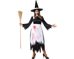 dressforfun - Griezelige heks XXL - verkleedkleding kostuum halloween verkleden feestkleding carnavalskleding carnaval feestkledij partykleding - 302234