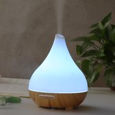 Luchtsnel- Diffuser licht hout wit - Aroma diffuser - Luchtbevochtiger