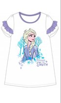 Disney Frozen nachthemd - wit - paars - Maat 116 / 6 jaar