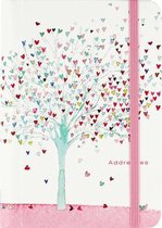 Peter Pauper - Adresboek - Tree of Hearts - 11x15 cm