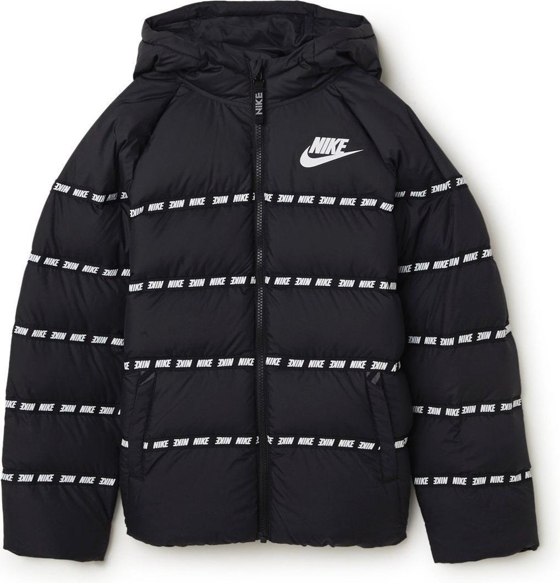 Nike Gewatteerde jas met donsvulling en logoprint - Maat 152 / M | bol