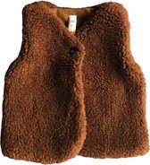 Li-Leigh Pecan Baby Bodywarmer, zomerjasje, teddy borg, kleur: bruin, Maat: 80