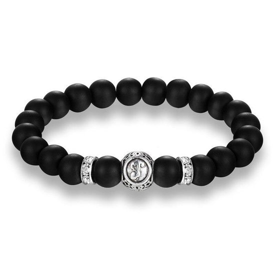 Onyx armband heren in het zwart – Milez