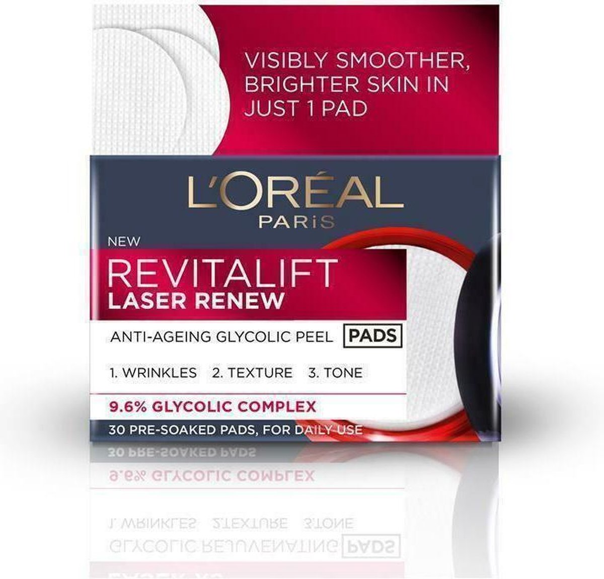 L`oreal Revitalift Laser Pads Anti Ageing Glycolic Peel Spf 15 - LA'OrA(c)al Paris