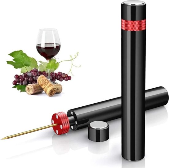Kurkentrekker goud - wijnopener - luchtdruk kurkentrekker - air pump - flesopener - wijnpomp - kurkentrekker deluxe - wijn accessoires - keuken accessoires - gadgets cadeau