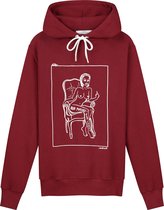 Collect The Label - Our Pussies Our Choice Hoodie - Bordeaux Rood - Unisex - S