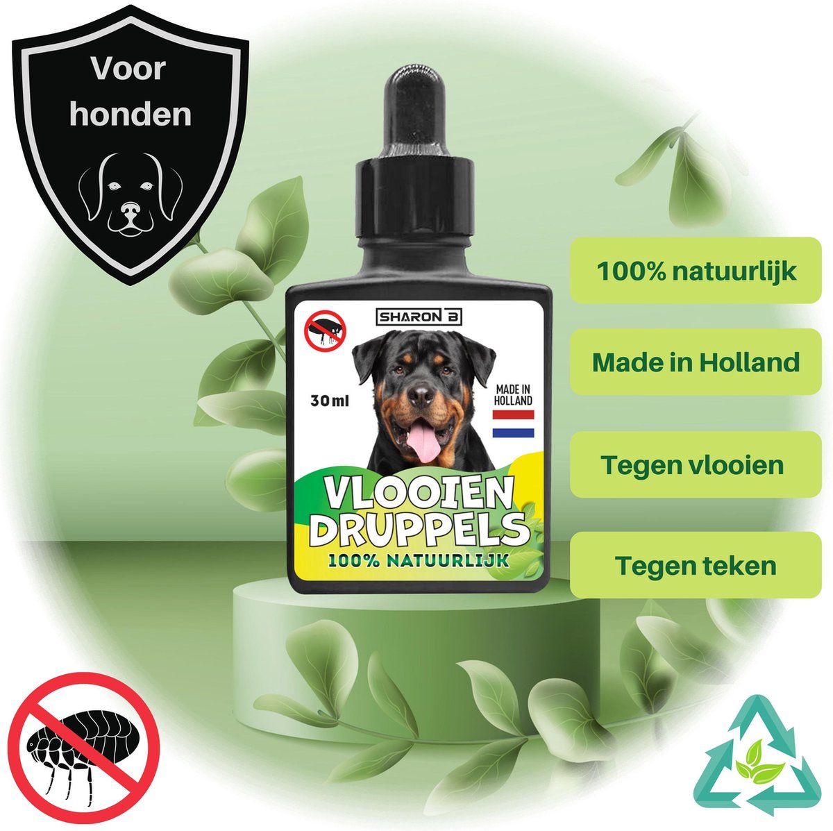 100% natuurlijke vlooiendruppels | voor grote honden | vanaf 40+ kg | bol.com