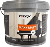 Fitex-Muurverf-Maxx Matt-Ral 9016 Verkeerswit 5 liter