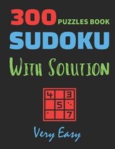 300 Puzzles Book Sudoku with Solution Very Easy
