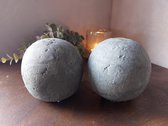 Brynxz - Set van 2 stuks - Decoratieve ballen van beton - Industrial Vintage - Ø9cm