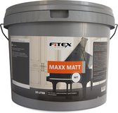 Fitex-Muurverf-Maxx Matt-Ral 9010 Zuiver Wit 10 liter