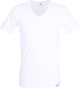 Gotzburg heren T-shirt slim fit V-hals 95/5 (1-pack) - stretch ondershirt - wit - Maat: M