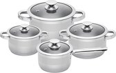 Bol.com Sola Furore Pannenset Inductie - Kookpannen Set 4 Delig - Ø 16161820 cm - Premium RVS Pannen - Sandwichbodem Geschikt vo... aanbieding