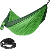 hangmat, outdoor camping, voor meerdere personen, ligoppervlak 300 x 200 cm, ultralichte reishangmat van nylon, getest door TÜV Rheinland, GDC20GN