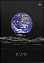 Earthrise 2.0 viewing Earth from space, NASA Science - Foto op Forex - 50 x 70 cm (B2)