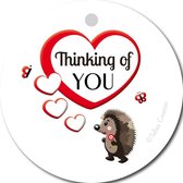 Tallies Cards - kadokaartjes  - bloemenkaartjes - Thinking of you - Primo - set van 5 kaarten - valentijnskaart - valentijn  - moeder - mama - liefde - 100% Duurzaam
