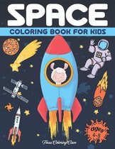 Space Coloring Book for Kids Ages 4-8