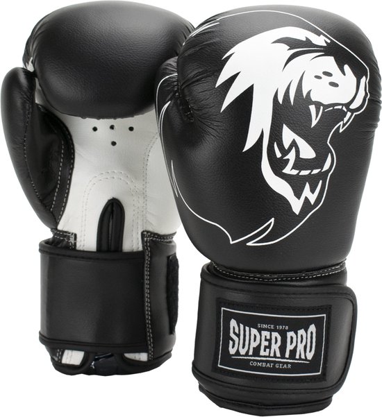 Super Pro Combat Gear Talent (kick)bokshandschoenen Zwart/Wit 10oz