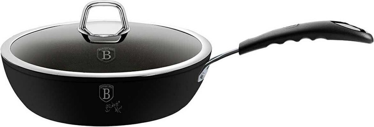 Berlinger Haus - 6119 - Diepe Koekenpan - 24cm - zwart - professioneel