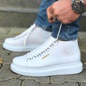 Chekich Heren Sneaker - wit - hoge sneakers - schoenen - comfortabele - CH258 - maat 41