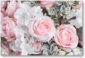 Bloemen boeket - Tuinposter 90x60 - Wanddecoratie - Bloemen